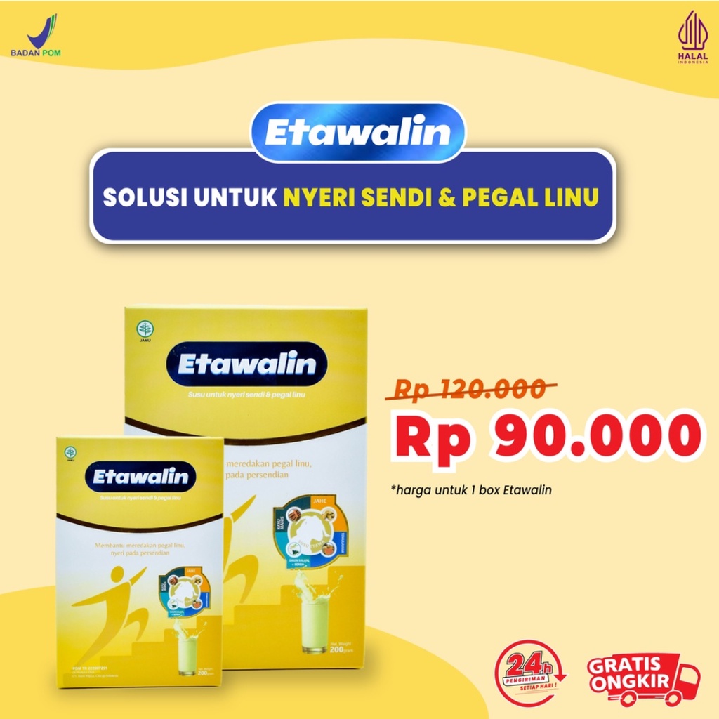 Susu ETAWALIN Original Untuk Nyeri Sendi & Pegal Linu | Susu Kambing Etawa Untuk Asam Urat Rematik N