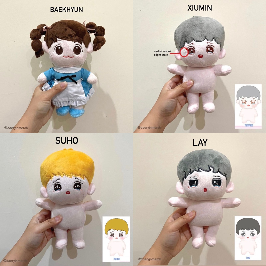 EXO Doll Baekhyun Xiumin Lay Suho Boneka