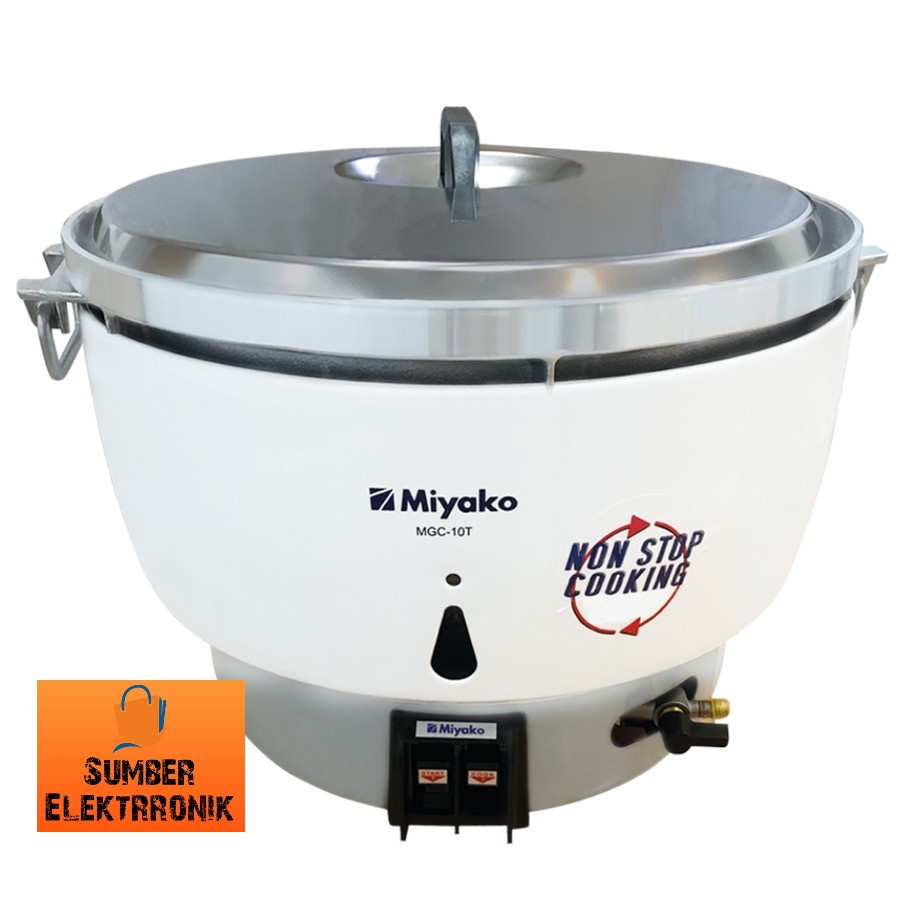 MIYAKO : MGC-10T GAS RICE COOKER / PENANAK GAS DENGAN GAS 20 LITER MGC 10 T