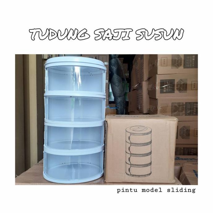 ,,,,,,,] rak tudung saji 4 susun food