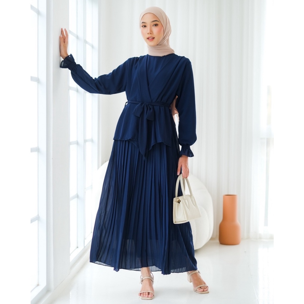 Myrubylicious WAZINI MAXI DRESS KODE 1875 | DRESS | DRESS MAXI | DRESS POLOS | BAJU MUSLIMAH