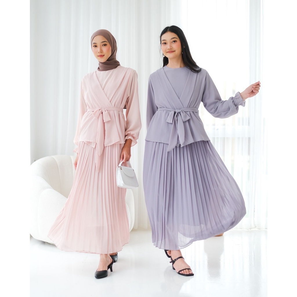 Myrubylicious WAZINI MAXI DRESS KODE 1875 | DRESS | DRESS MAXI | DRESS POLOS | BAJU MUSLIMAH