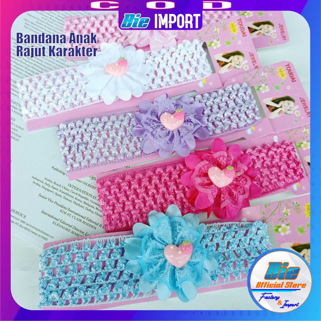 Bandana Anak Premium Karakter Impor Best Seller