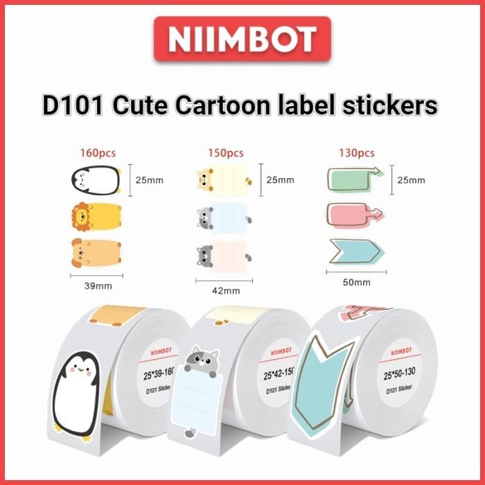 

Thermal Label Stiker Niimbot D101 Only Sticker Label Refill All Varian