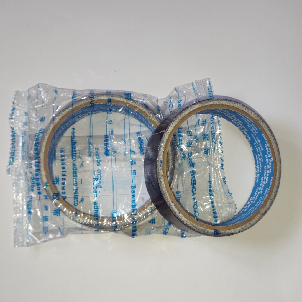 

Lakban Hitam Kain Tipis / Linentape Ukuran Kecil 1 Inch Goldpack (1 Pcs)