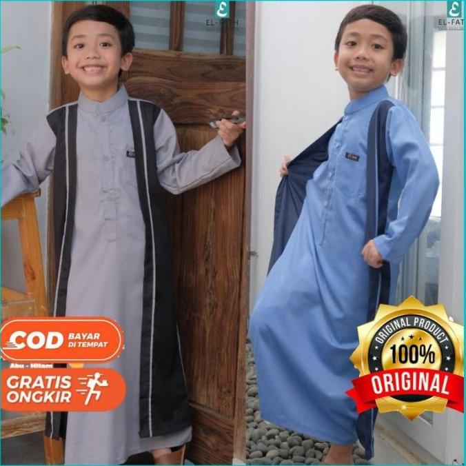 GAMIS ANAK LAKI LAKI BAJU GAMIS JUBAH ANAK LAKI LAKI EL-FATH AMMAR ORI EL09I09A82L