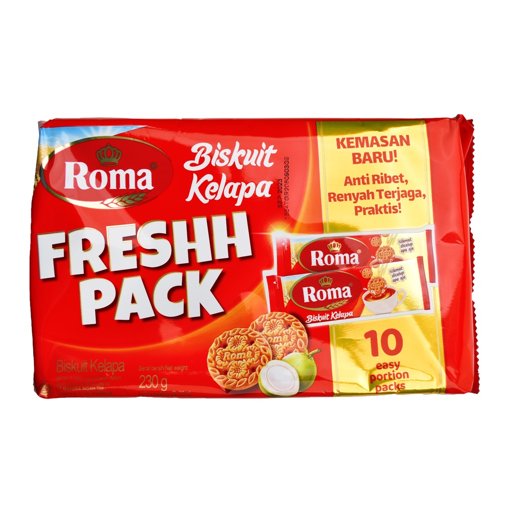 

BISKUIT ROMA KELAPA ISI 10'S @ 23 GR