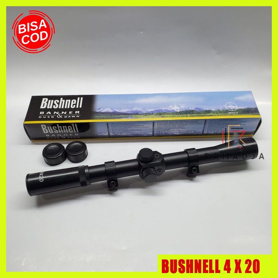 TELESCOPE BUSHNELL 4X20 TELESKOP BUSHNELL 4X20 PLUS MONTING RET DUPLEX