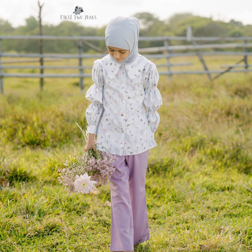 Bohopanna X Sideline Della Pants Lilac / Celana Panjang Anak &amp; Ibu