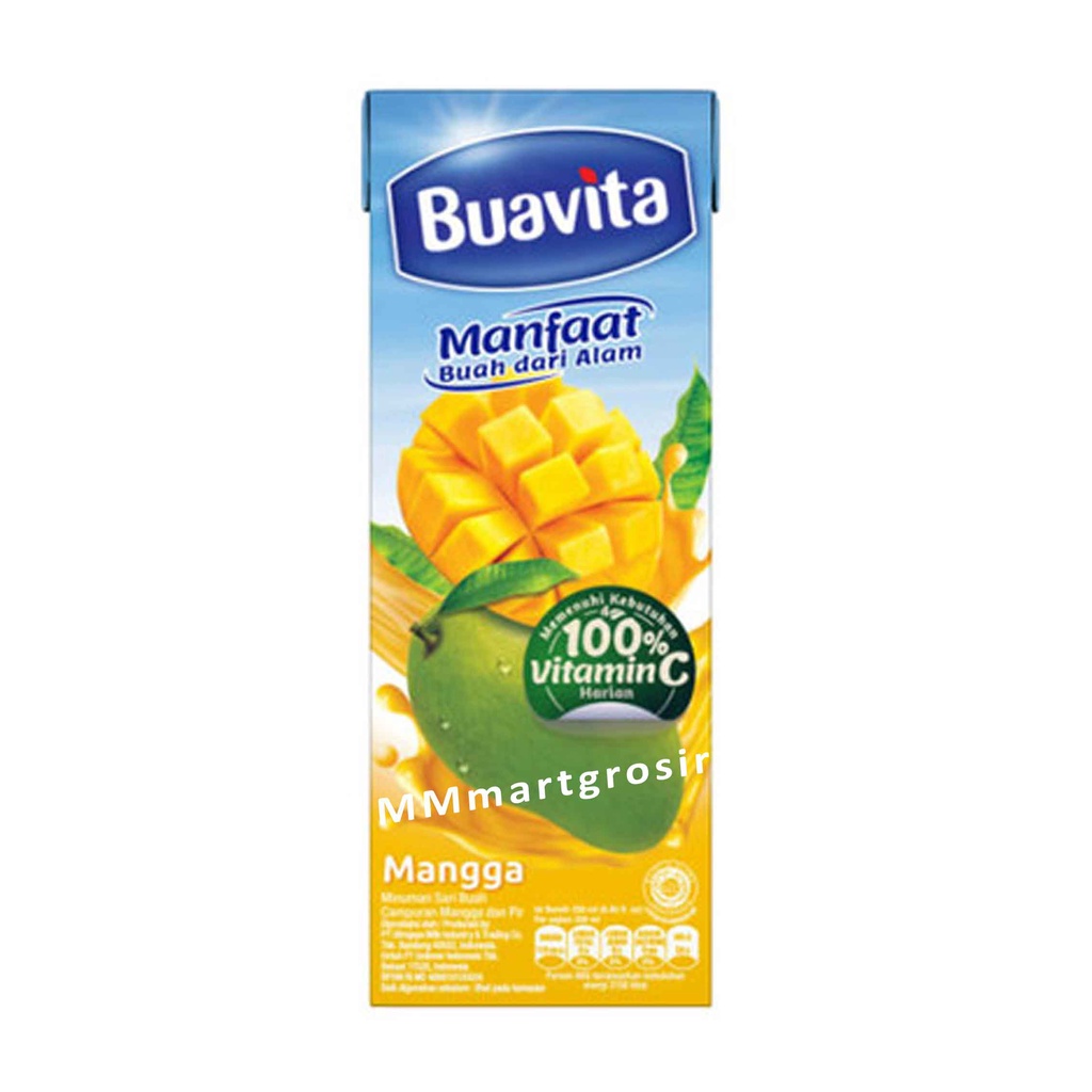 Buavita/ Minuman Sari Buah/ Buavita Rasa Mangga/250ml