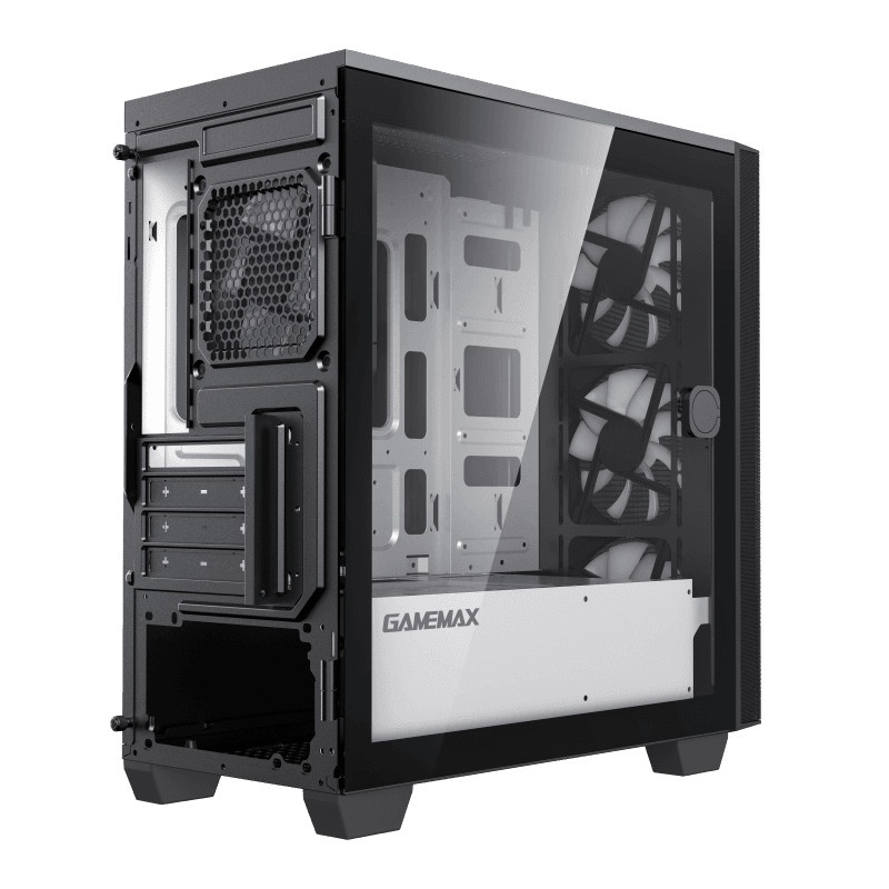 GAMEMAX Aero Mini Free RGB FAN Gaming PC Case Casing Komputer