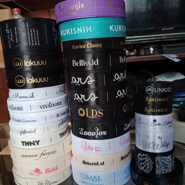 

Label Baju Custom Satin Dan Grossgrain