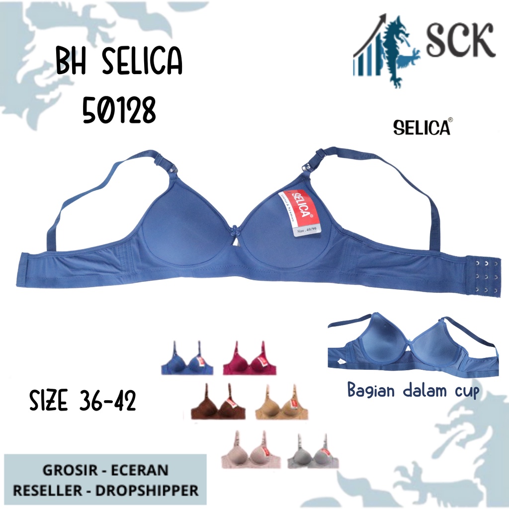 BH Wanita SELICA 50128 Polos Tanpa Kawat Soft / Pakaian Dalam Wanita - sckmenwear GROSIR