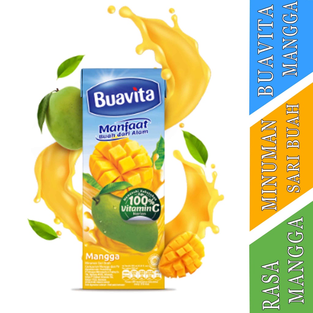 

Buavita Rasa Mangga- Buavita- Minuman Sari Buah- 250ml