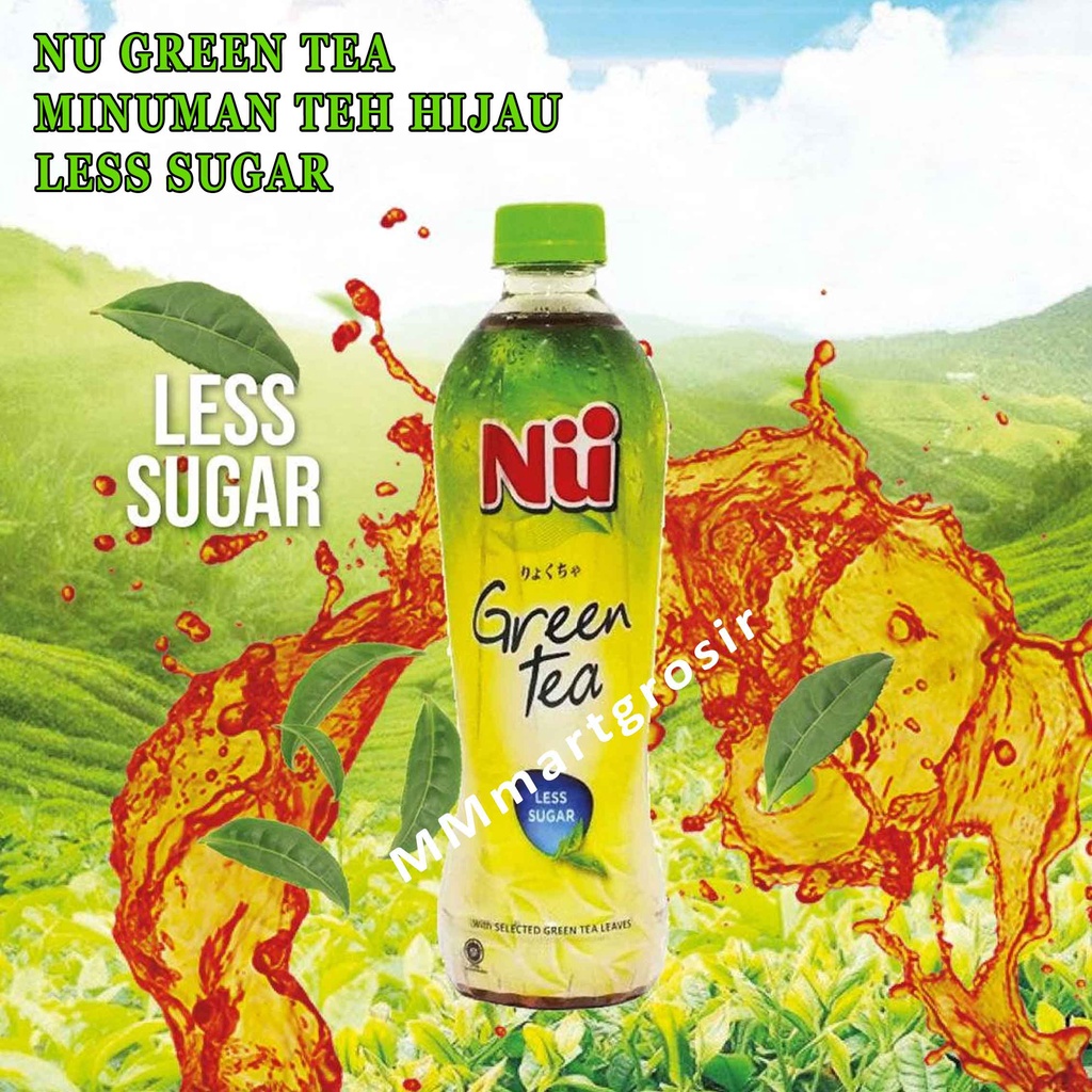 

NU GREEN TEA/ TEH HIJAU LESS SUGAR/ TEA/ 450ML