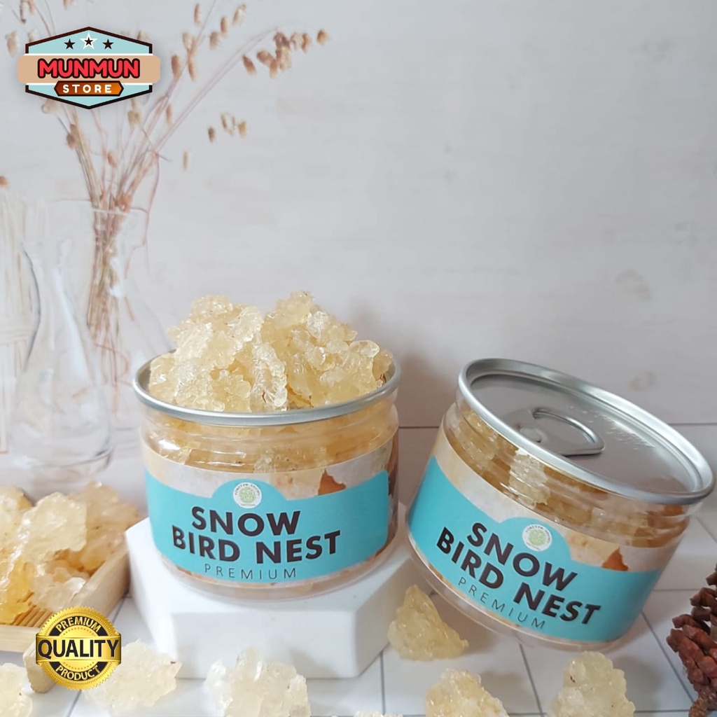 

Pet Can Snow Bird Nest Sarang Burung Tragacanth Gum Xue Yan Kualitas Premium