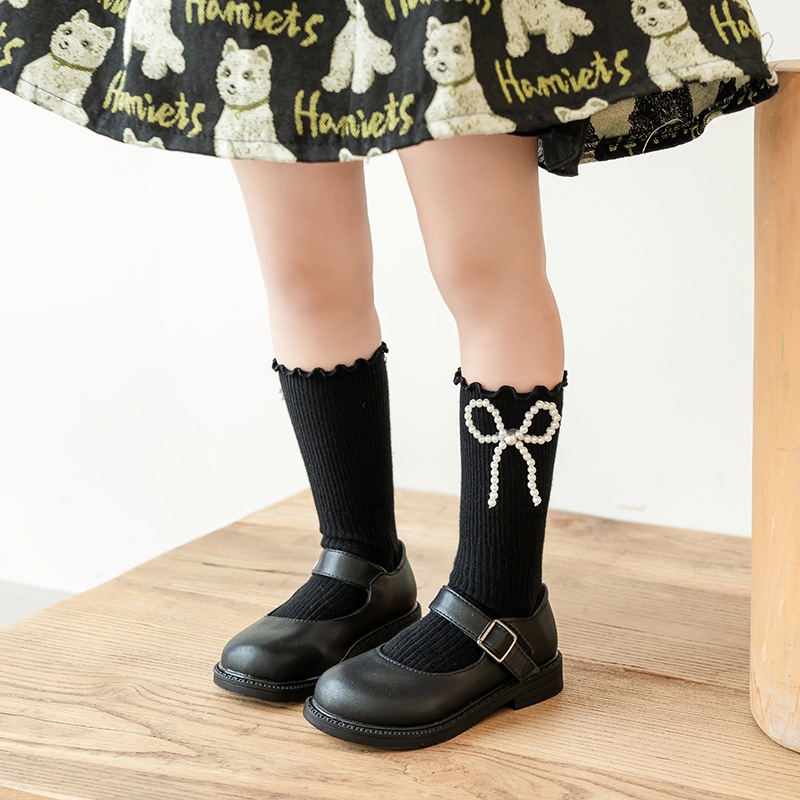 NEW Kaos kaki bayi/anak perempuan motif pita dan mutiara