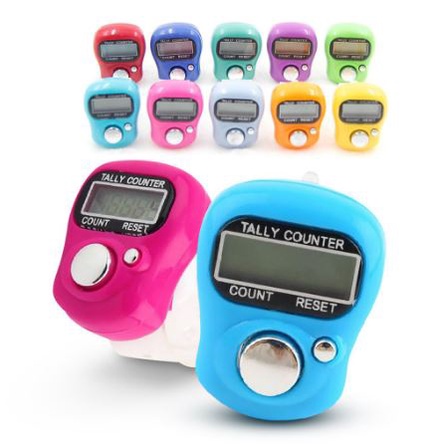 Tasbih Digital Led Alat Hitung FREE BUBBLE Jari Counter Tally Ibadah Mini Import Elektronik Mini Alat Dzikir