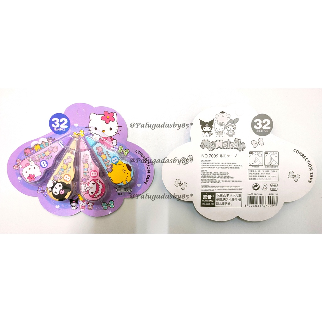 

Correction Tape Fancy (1 Set Isi 4 Pcs) / Pita Koreksi Fancy / Correction Tape Import