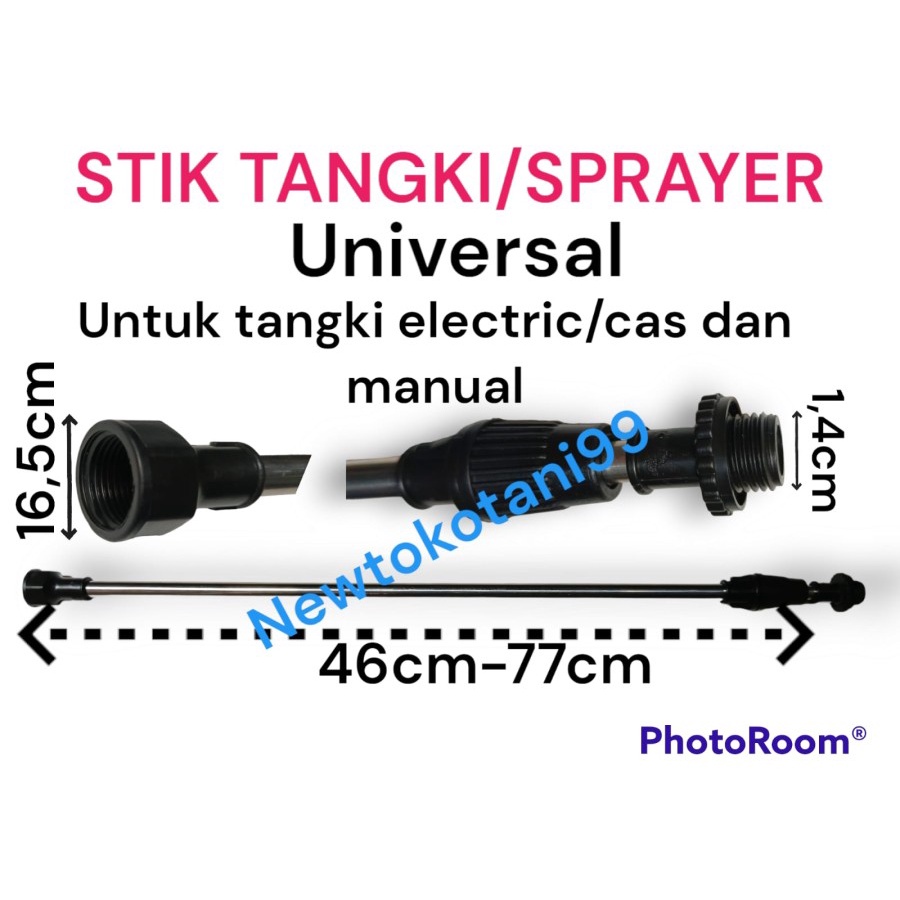 Stik besi sprayer elektrik DRAT PLASTIK pipa tangki elektrik bisa panjang pendek