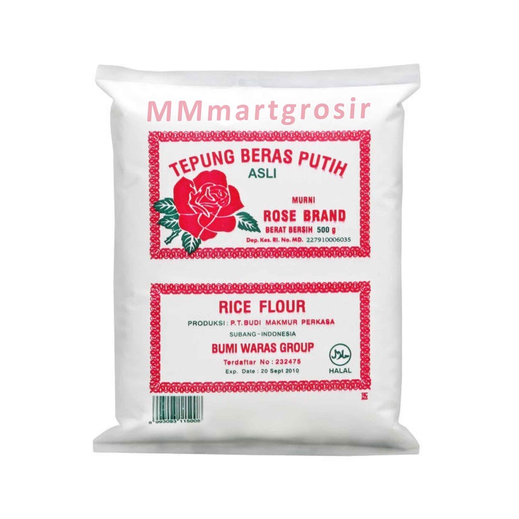 Tepung beras putih / Rose brand / 500g / tepung