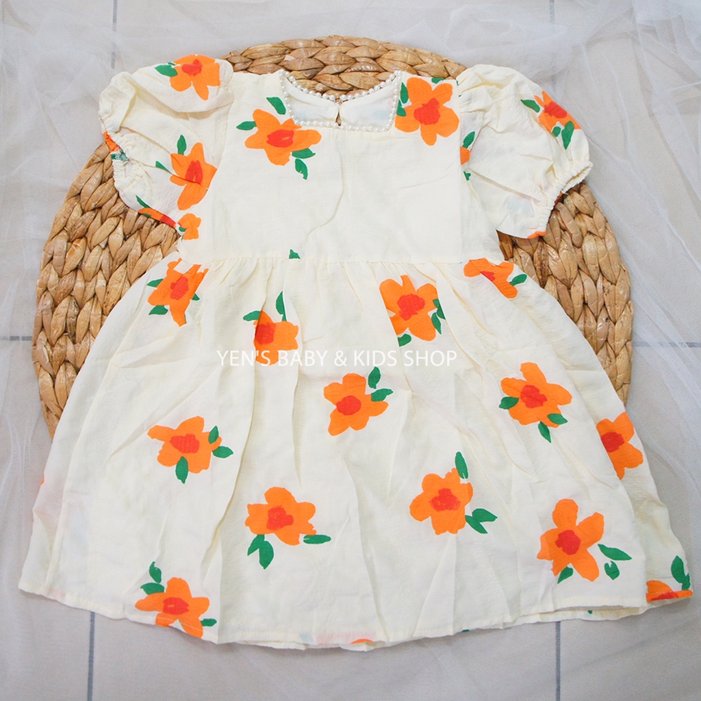 Dress Bunga Tangan Pendek Lhr MUTIARA 8-16