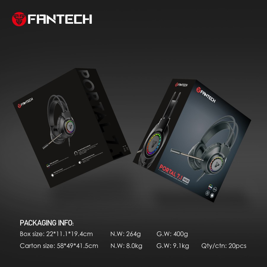 Fantech HG28 / HG-28 Portal 7.1 Surround Gaming Headset Garansi Resmi