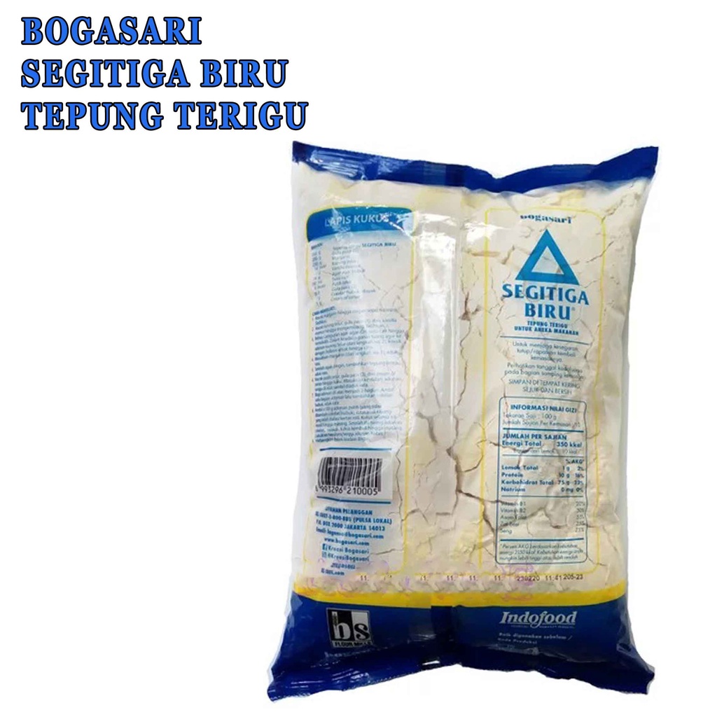 Tepung trigu* Boga sari* Segitiga biru* 1kg