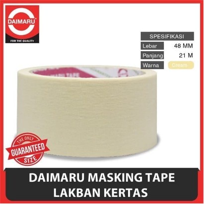 Masking Tape / Lakban Kertas 2inch (48mm x 21 mtr) Daimaru