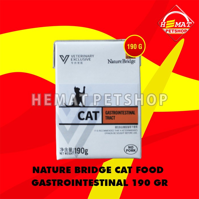 Makanan Kucing Nature Bridge Wet gastro intestinal Cat 190 gram