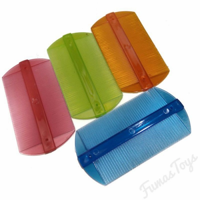 `ღ´ PHINKL `ღ´ Serit Kutu Baru Plastik warna warni hair comb