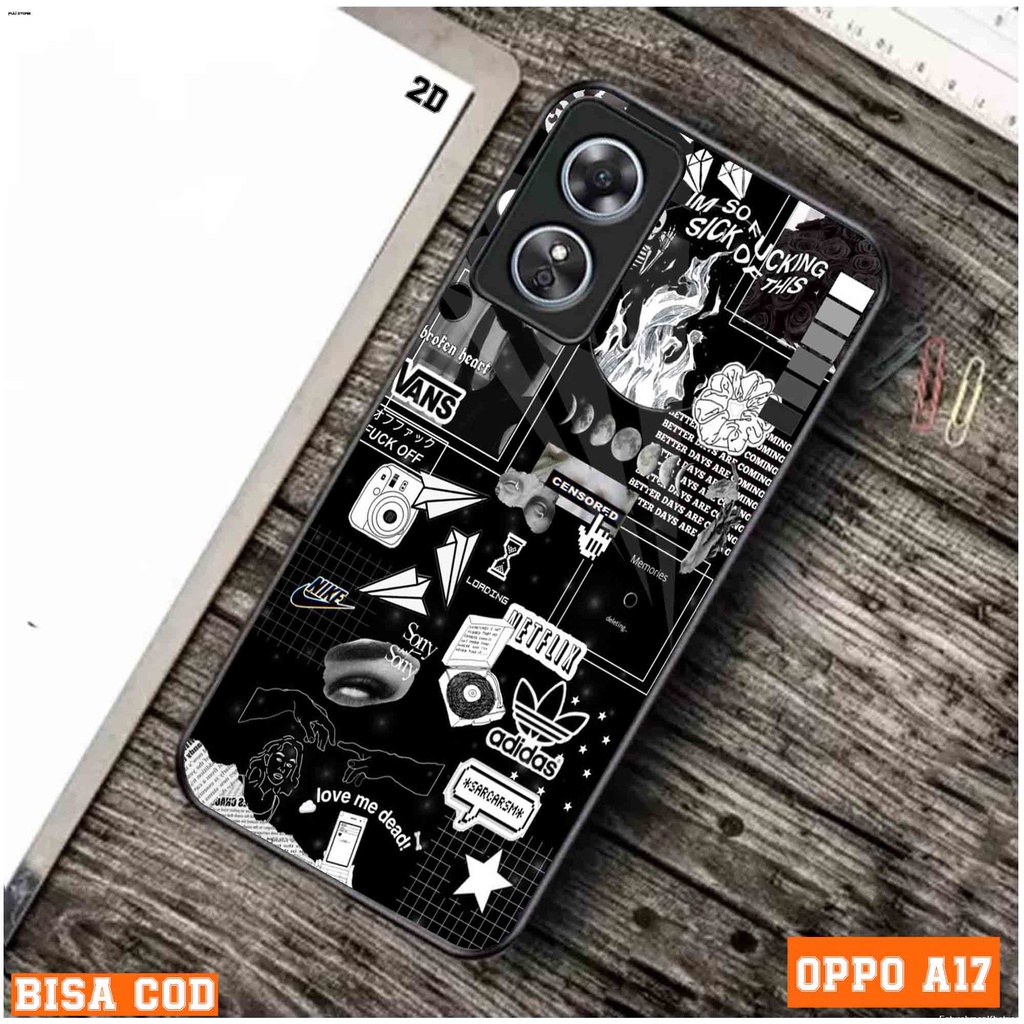 FS Casing Oppo A17 Terbaru - Fashion Case Motif - Kesing hp Oppo A17 - Casing hp oppo a17 - Pelindun