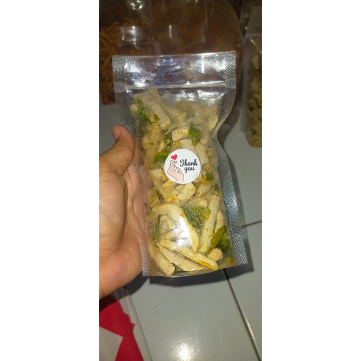 

BISA COD CEMILZZPUT Basreng Original daun jeruk 100 gr basreng stick/stik 100 gr daun jeruk asin gurih