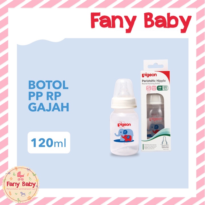 PIGEON BOTTLE PP RP 120ML KARAKTER / BOTOL SUSU BAYI