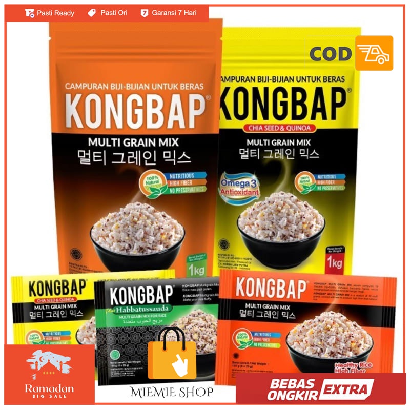 

Kongbap Multigrain Mix Original 1 Kg Natural Super Food