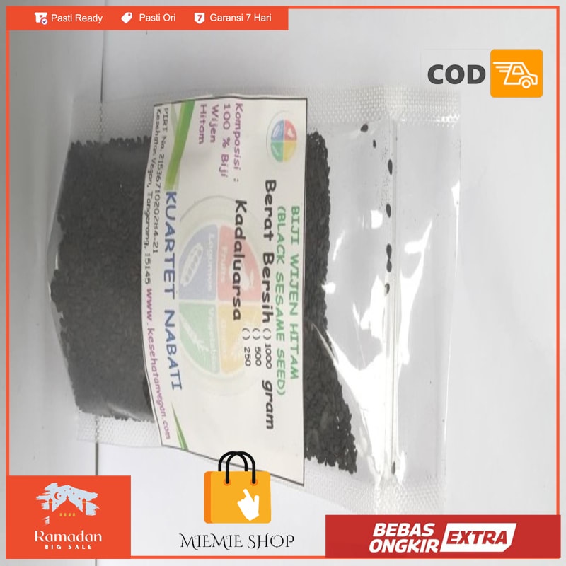 

Wijen Hitam/ Black Sesame Seed 100 Gr