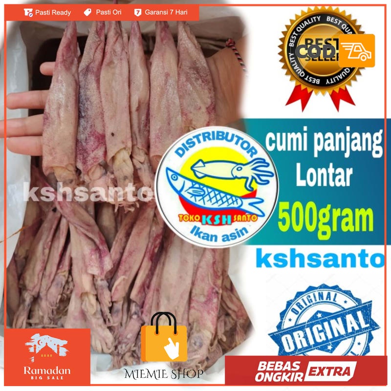 

ikan asin cumi panjang/lontar-500gram