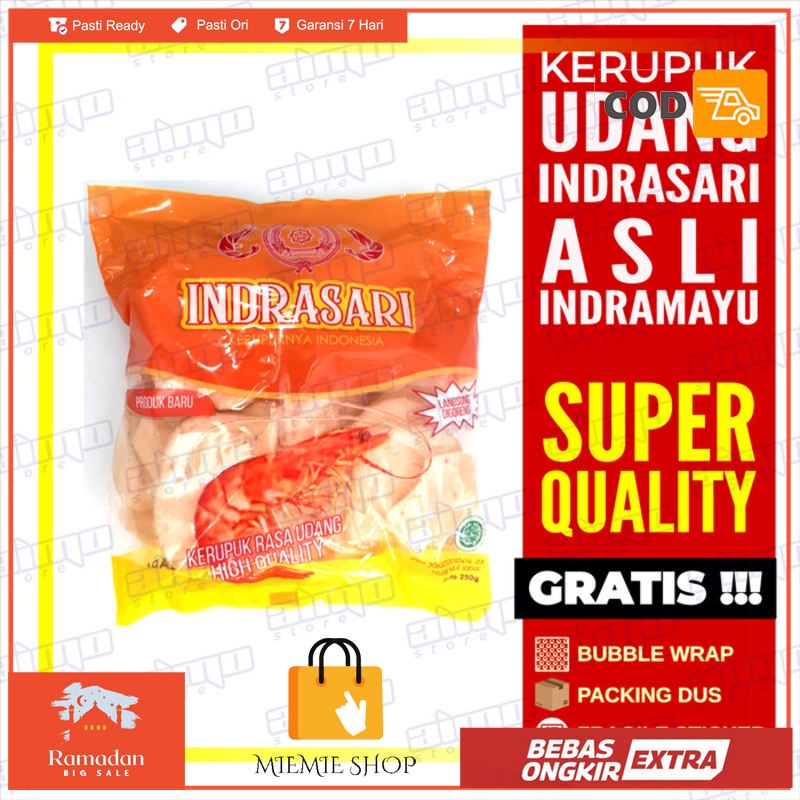 

Kerupuk Udang ASLI INDRAMAYU Krupuk INDRASARI Super Istimewa 250 gr