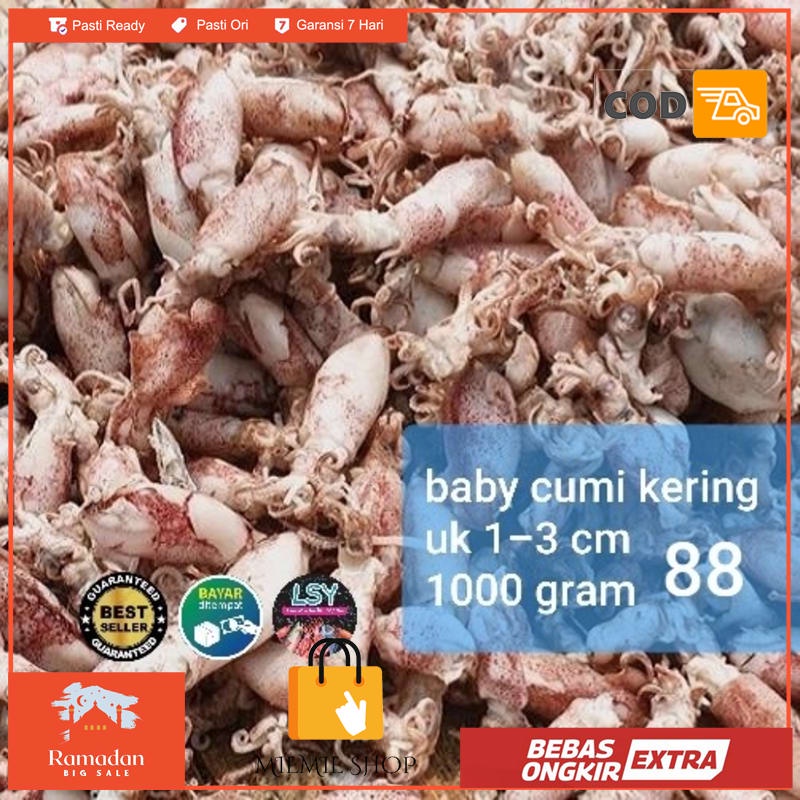 

ikan asin baby cumi / cumi rebus kering 88 1kg