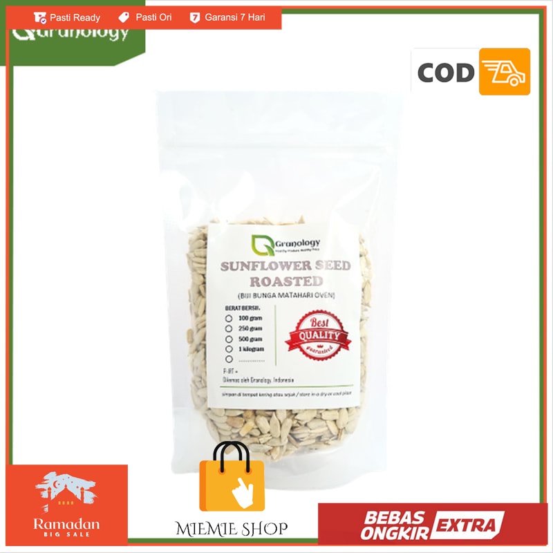 

Biji Bunga Matahari / Roasted Sunflower Seed 250 gram by Granology