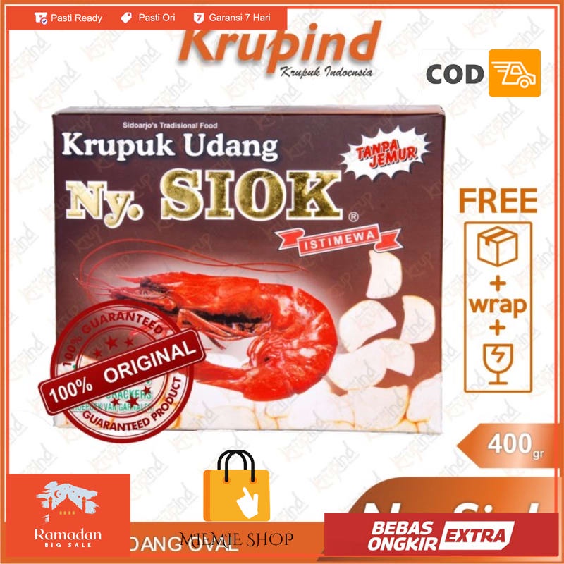 

Ny Siok / NySiok - Krupuk / Kerupuk Udang 400 gr - Krupind