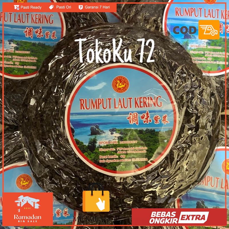 

Rumput Laut Kering Cicai 50 gr