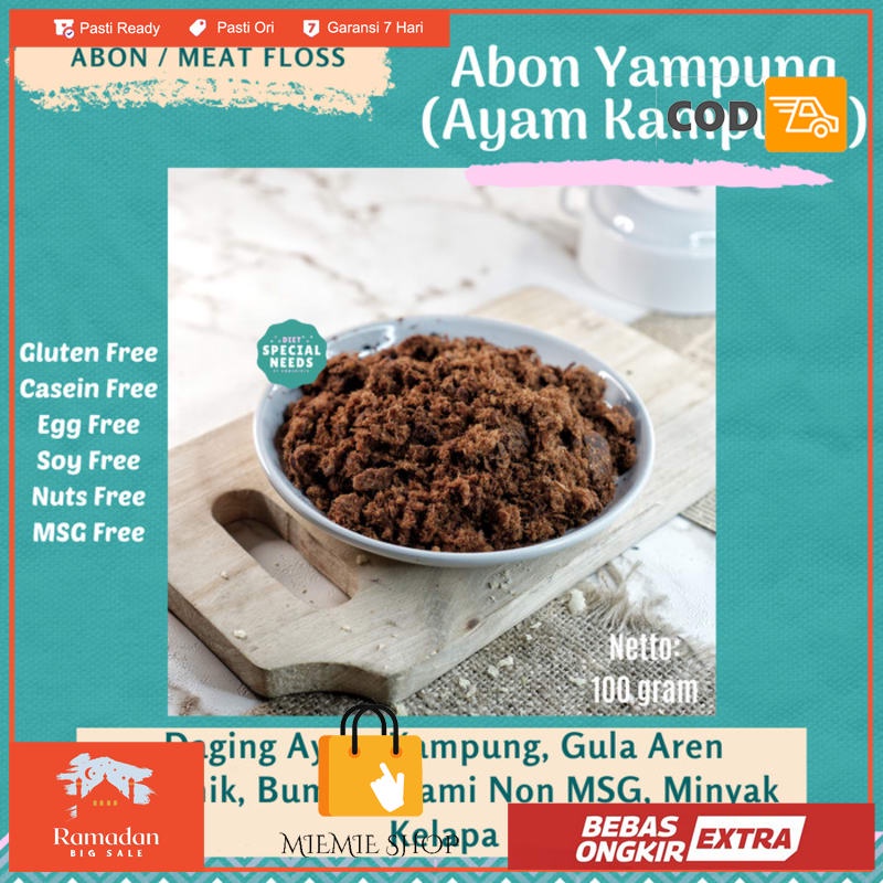 

Abon Ayam Kampung Gula Aren Organik 100g MSG Free - Diet Special Needs