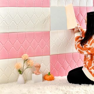 SS Wallpaper Dinding 3D Foam Ukuran 60CM x 30CM Wall Border Sticker Dinding Tebal 3MM 6MM Stiker Dinding Dipan Kedap Suara Tahan Air Wallborder Headboard Bed Wallfoam Empuk Dekorasi Rumah Murah Import