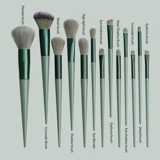 SS 13pcs Kuas Make Up Set Lengkap Pouch Lembut Set Kosmetic Brush Makeup Powder Eye Shadow Foundation Blusher Blending Beauty