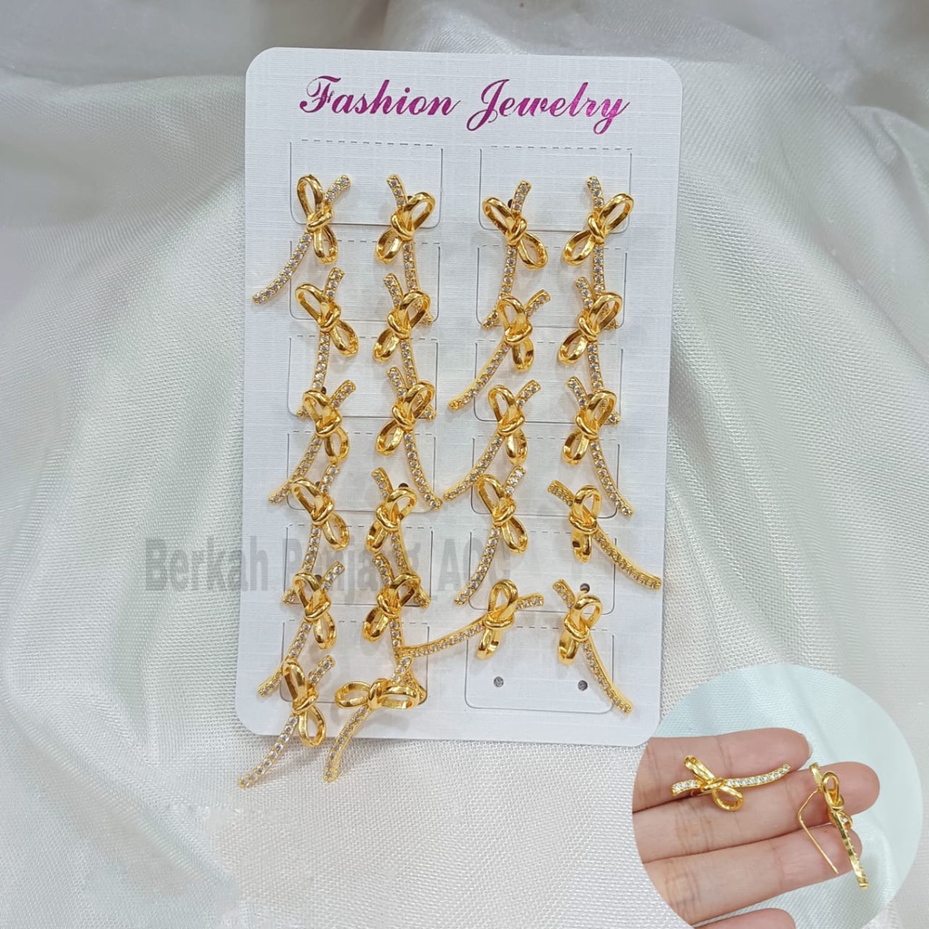 COD 12 PASANG/CHAR ANTING JEPIT JURAI MOTIF DEWASA FASHIONABLE perhiasan super berkelas fashion korea anti karat dan anti luntur