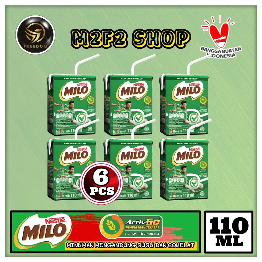 

Susu Milo Kotak Cokelat ACTIVE GO UHT - 110 ml (Kemasan 6 Pcs)
