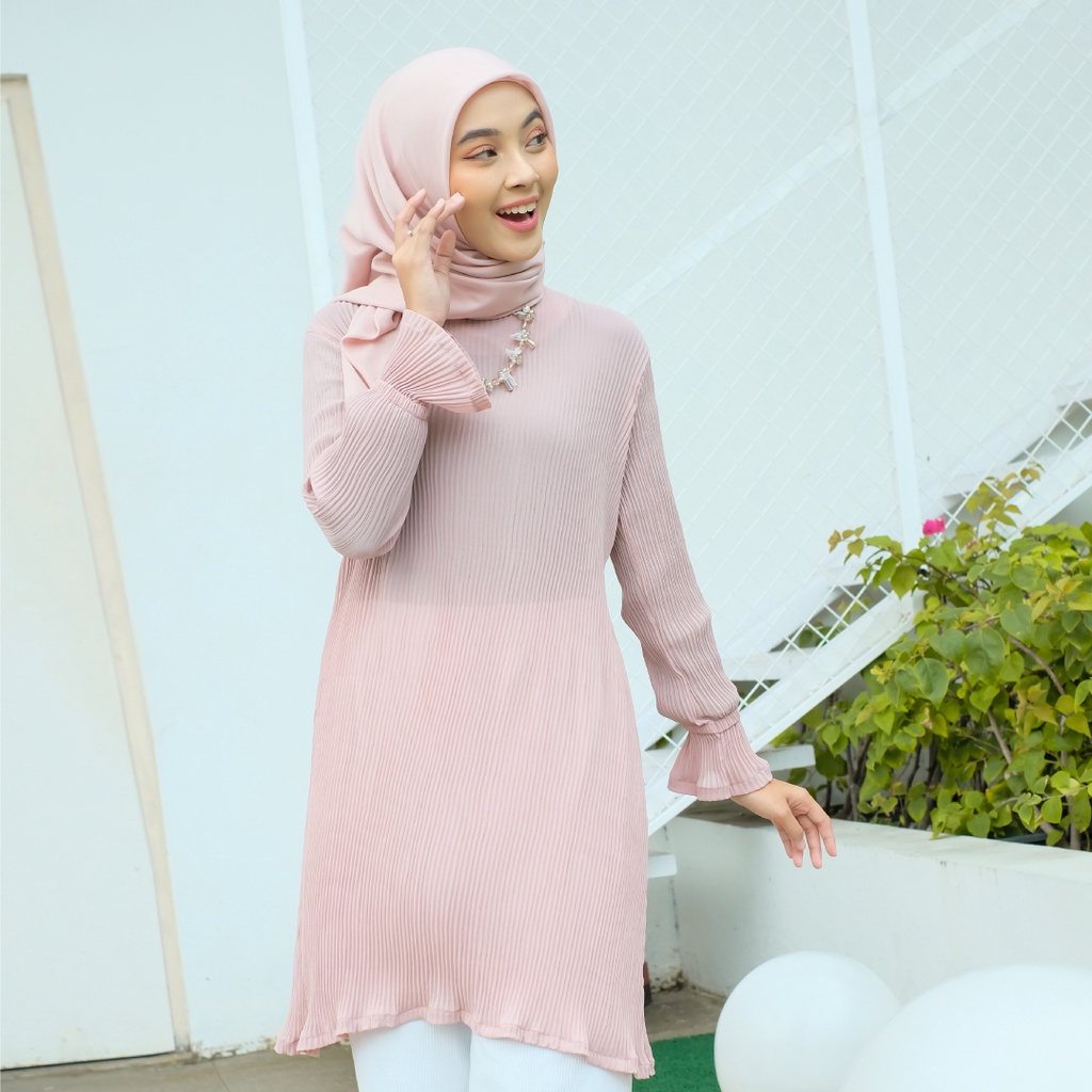 Lozy Hijab - Mahira Pleats Blouse ( Baju Plisket )