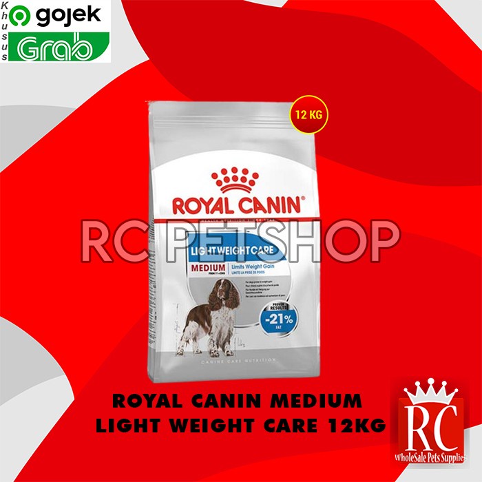 GOSEND Makanan Anjing Royal Canin Medium Light Weight Care 12 KG