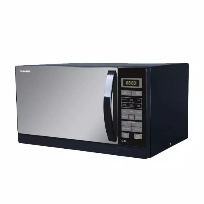 Terlaris Microwave Sharp R728 With Grill Low Watt Warna Hitam